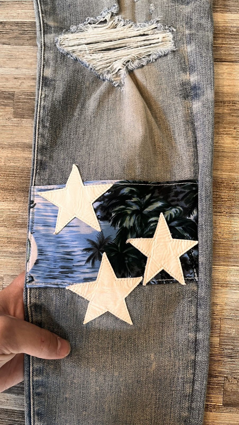 Amiri AMIRI jeans Star Patch Size US 33 - 3 Thumbnail