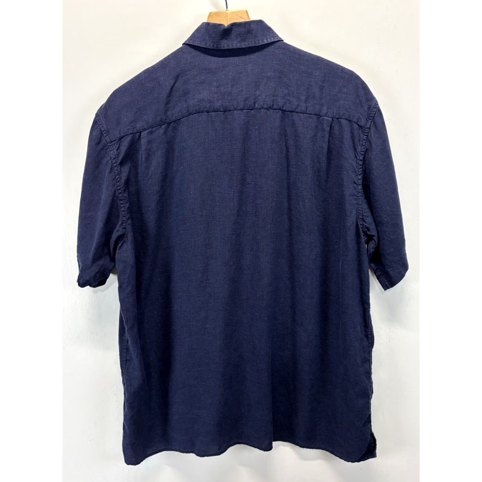 Orvis Orvis Shirt L Navy Hemp Tencel Short Sleeve Lightweight Summer Men’s Button Down Size US L / EU 52-54 / 3 - 3 Thumbnail