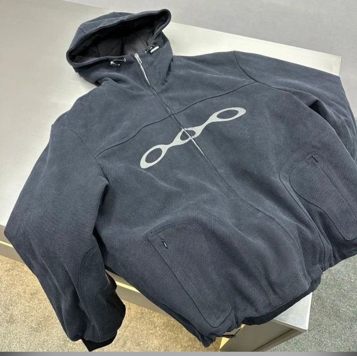 Japanese Brand × Vintage Abstracts Diagram Printed Zippered Hoodie Size US M / EU 48-50 / 2 - 3 Thumbnail