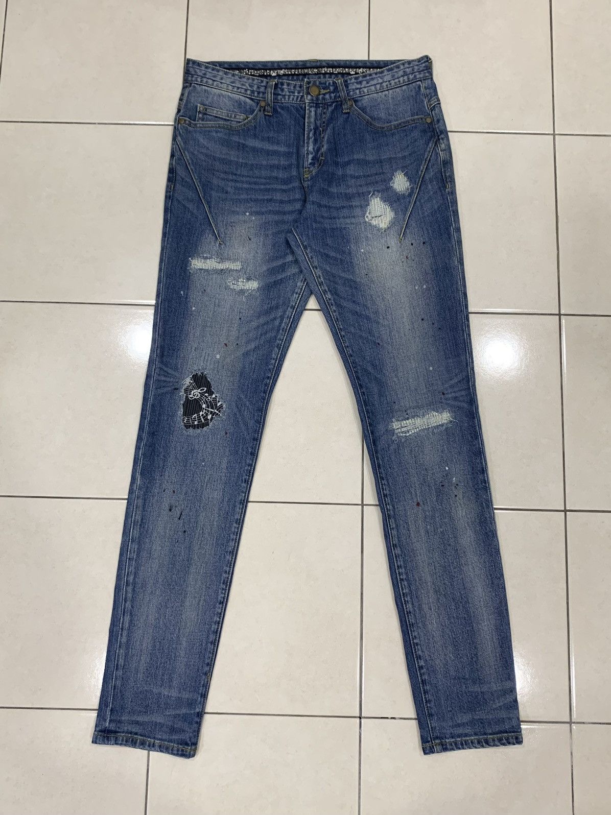 Number (N)ine Number Nine Splatter Jeans Size US 31 - 15 Thumbnail