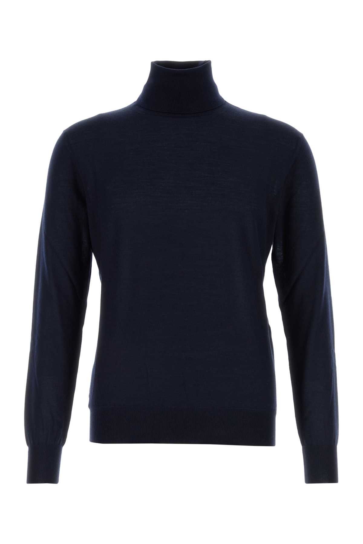 Saint Laurent Paris Navy Blue Cashmere Blend Sweater Size US M / EU 48-50 / 2 - 1 Thumbnail