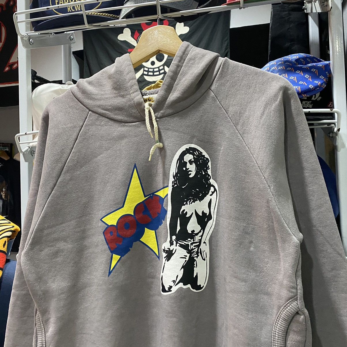 Hysteric Glamour × Japanese Brand × Vintage HYSTERIC GLAMOUR HOODIES ROCK CHICK NAKED Size US S / EU 44-46 / 1 - 3 Thumbnail