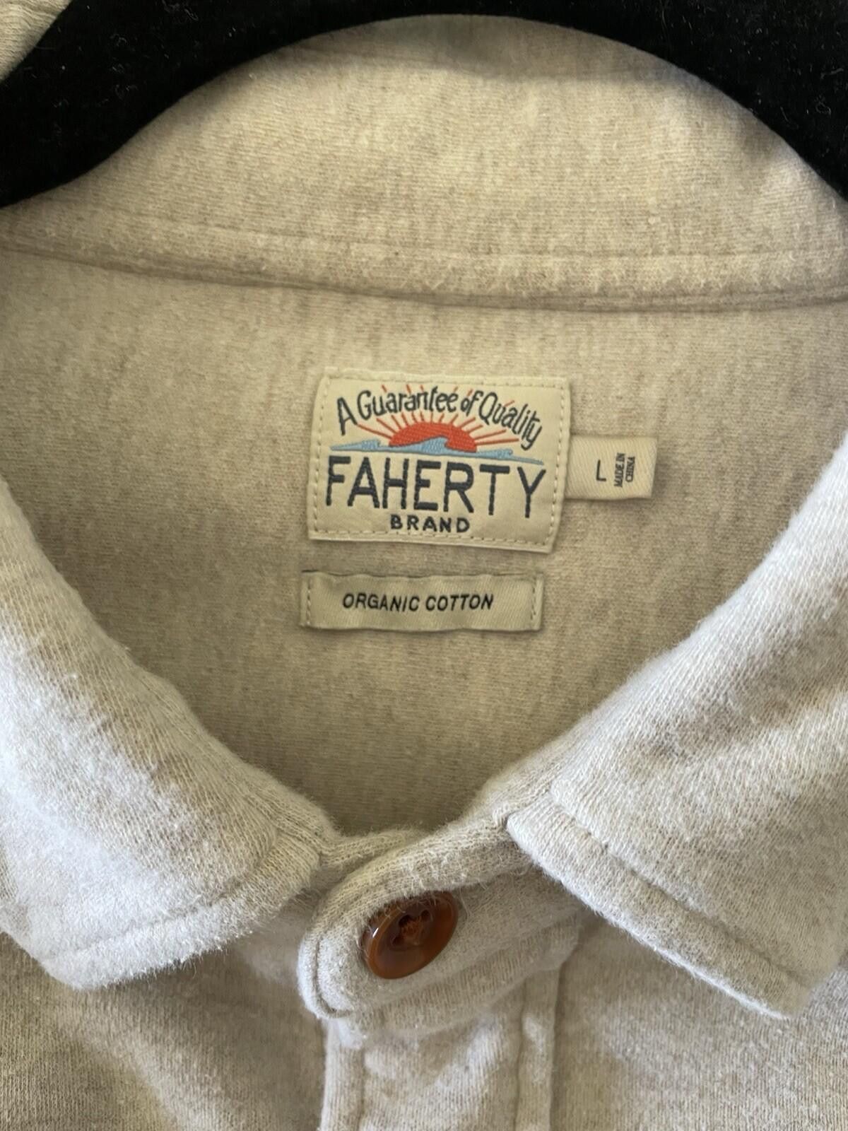 Faherty Faherty Knit Alpine Shirt Men Large Tan Beige Size US L / EU 52-54 / 3 - 3 Thumbnail