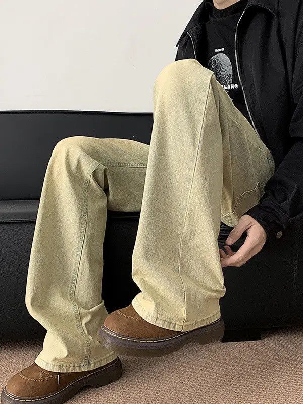 Japanese Brand × Jean Retro loose straight casual micro flared jeans Size US 32 / EU 48 - 5 Thumbnail