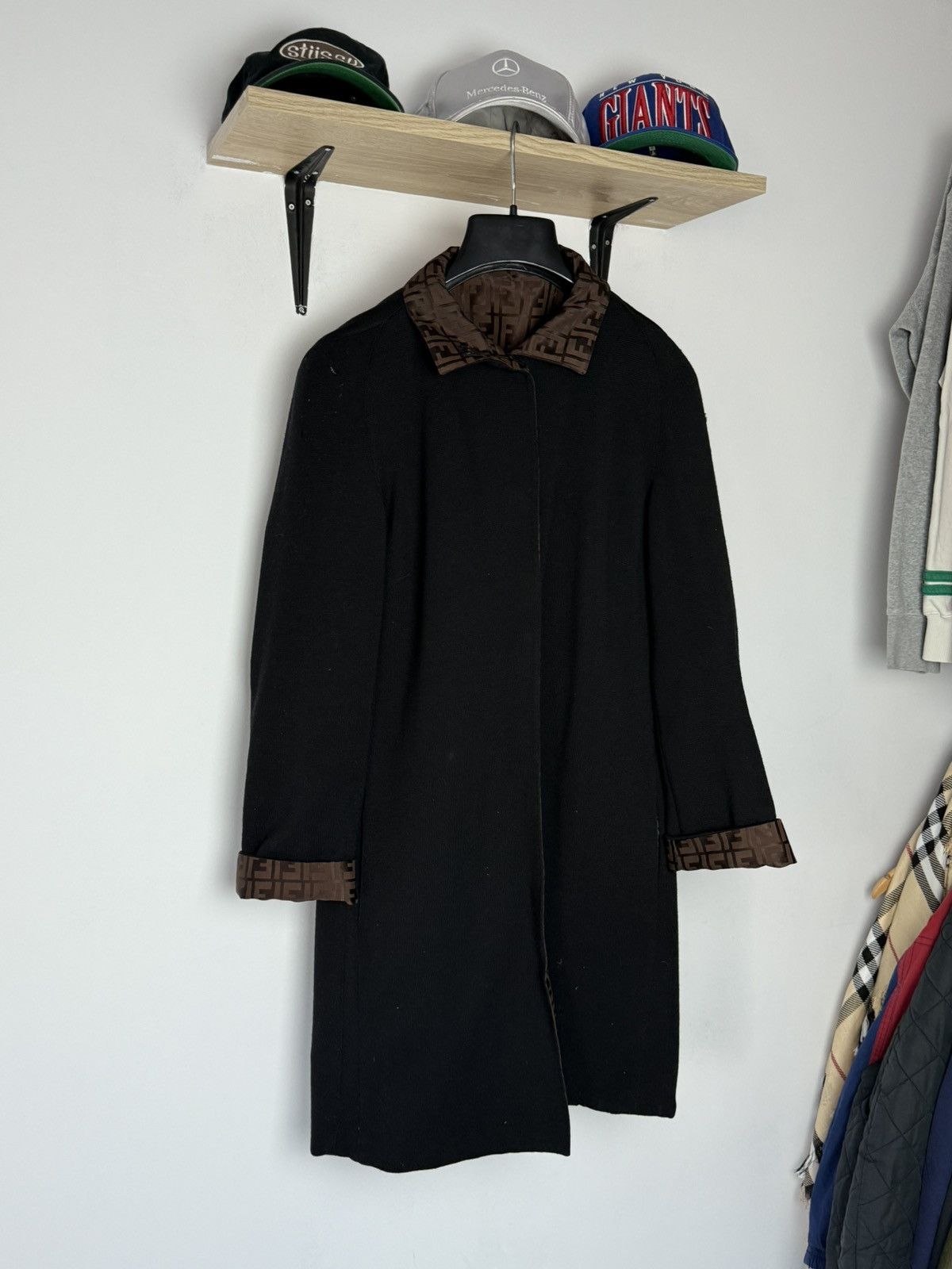 Fendi × Vintage Fendi monogram trench coat jacket vintage bilateral Size US S / EU 44-46 / 1 - 6 Thumbnail