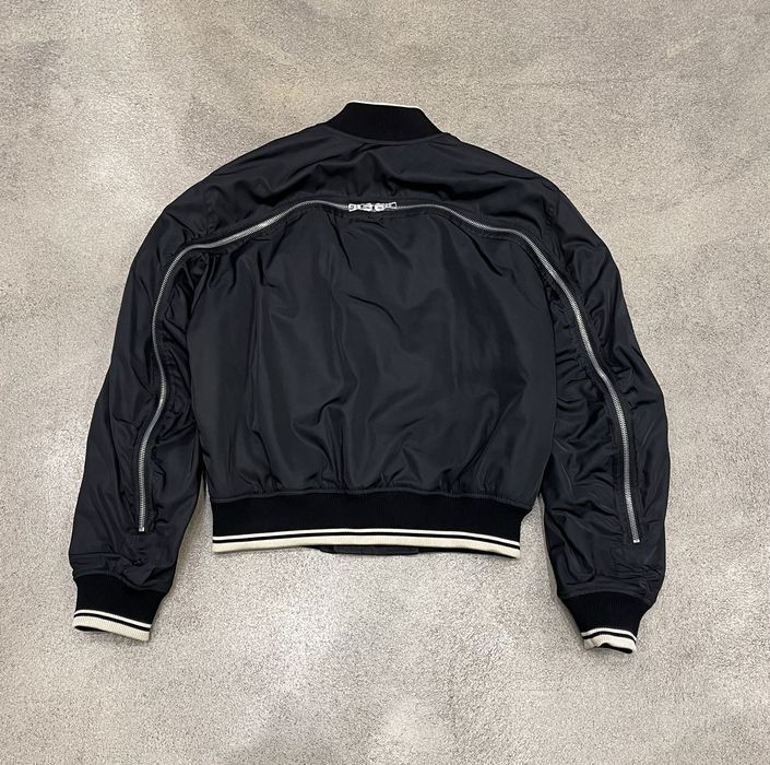 Back zip online bomber