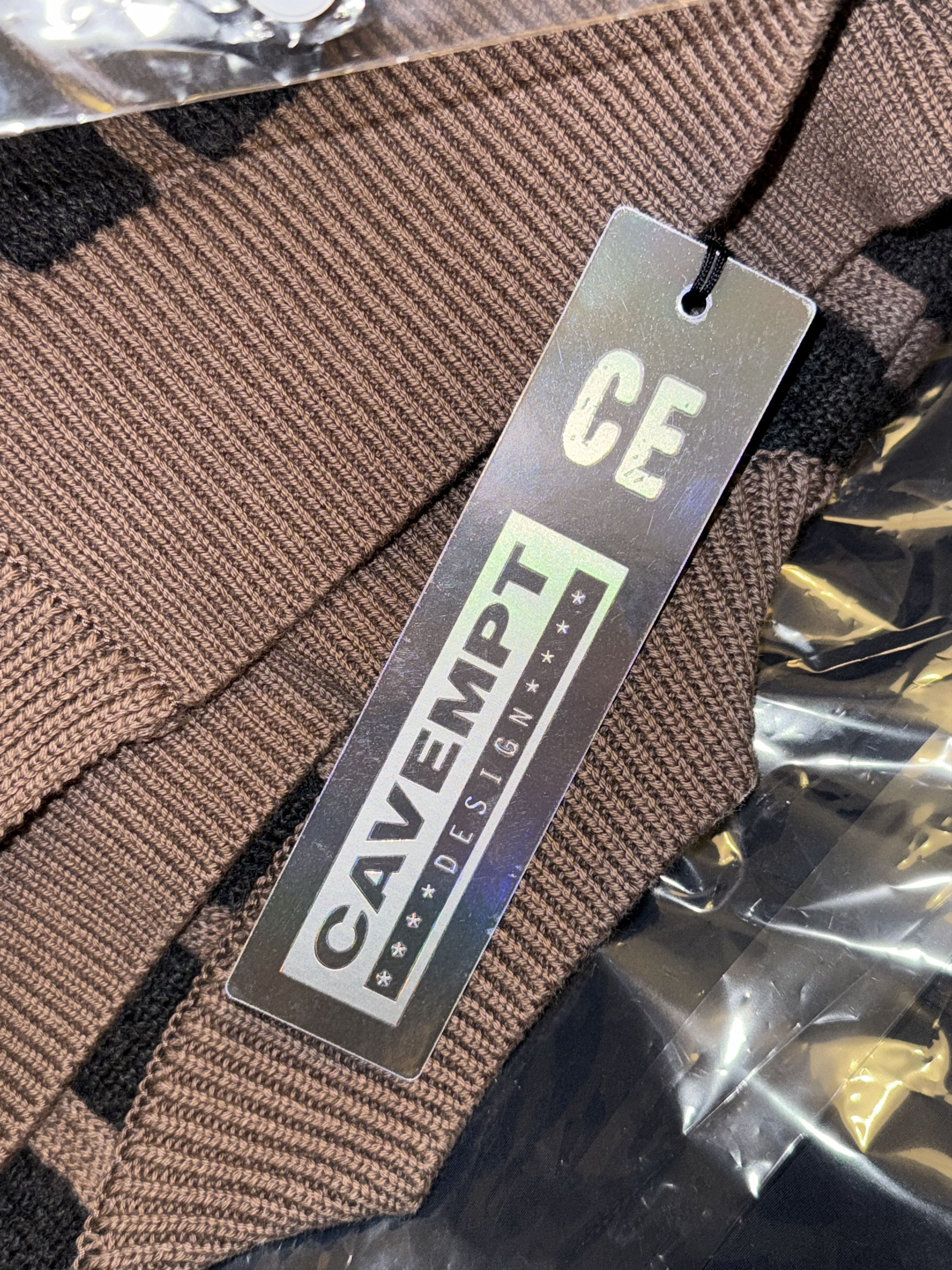 Cav Empt Cav Empt Rectangular Bar Knit Cardigan XL Size US XL / EU 56 / 4 - 6 Thumbnail