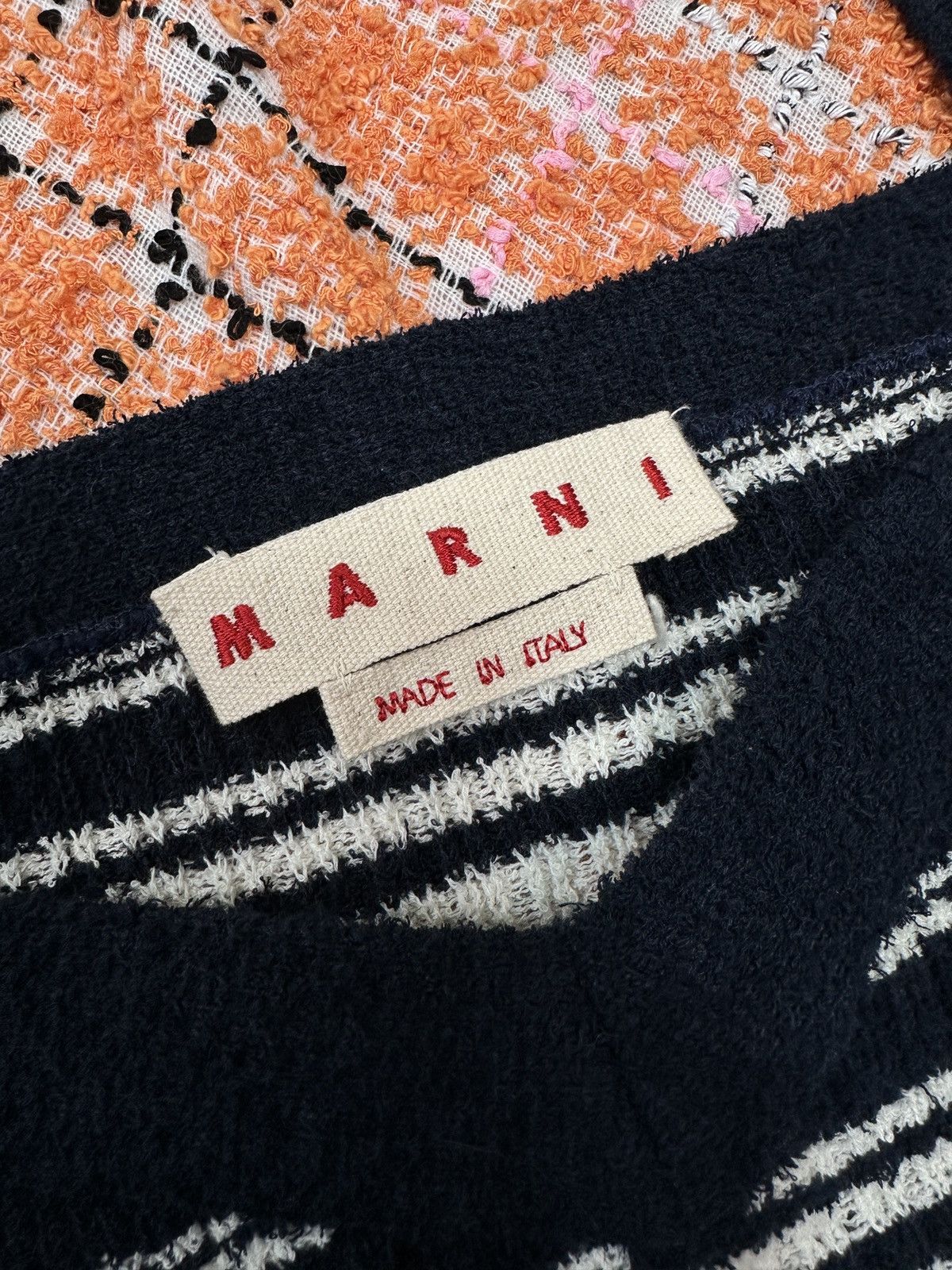 Marni MARNI Striped Bustier Tweed Dress Alkekengi Size 40 Size S / US 4 / IT 40 - 10 Thumbnail