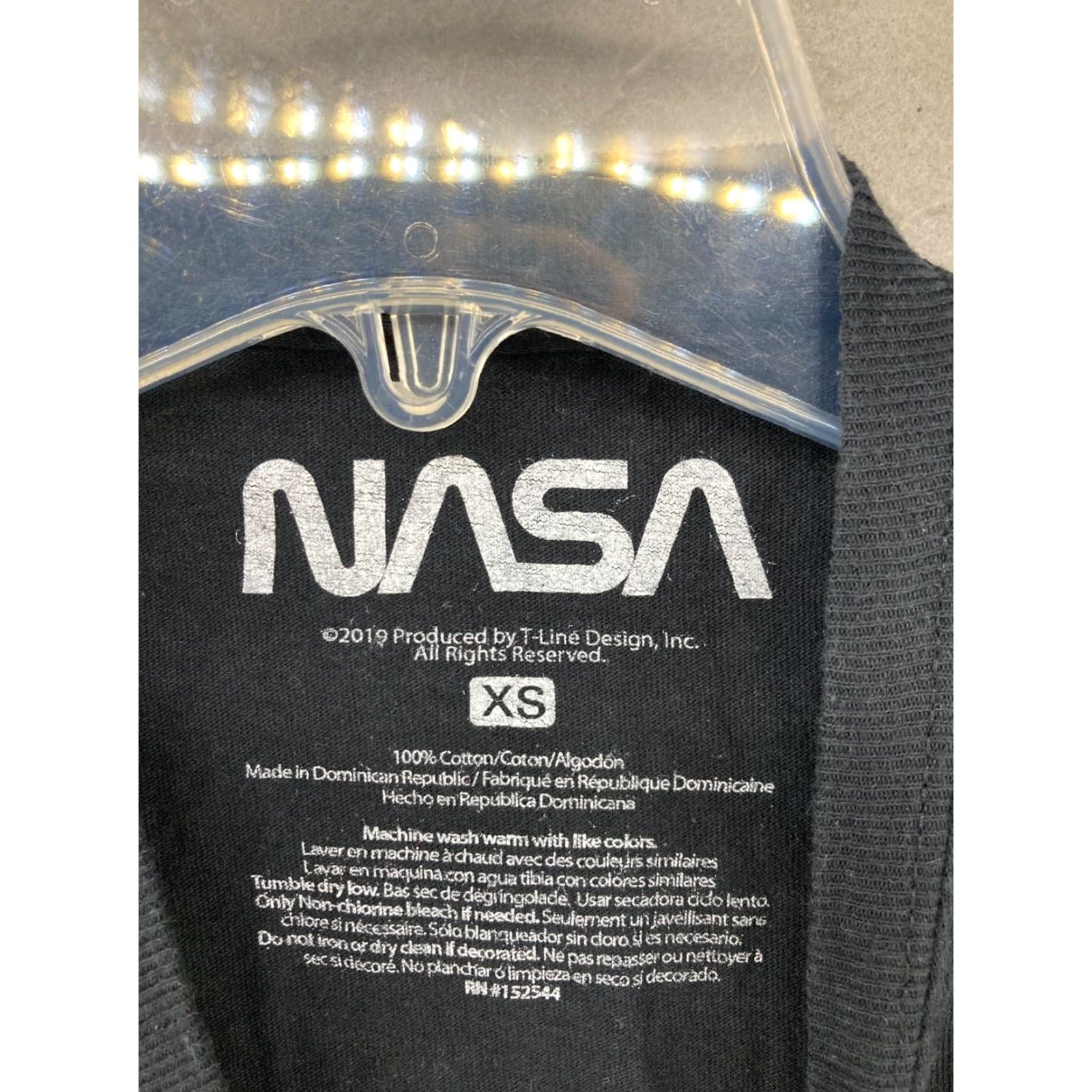 NASA NASA womens TShirt XS Black Cropped Space Shirt Womens XS Black NASA Space Cropped Graphic Print Crew Neck Short Sleeve Shirt 90s? Size XS / US 0-2 / IT 36-38 - 5 Thumbnail