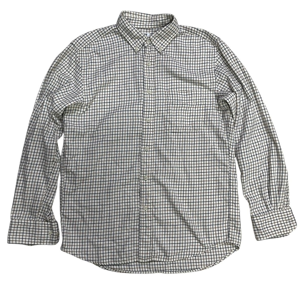 Japanese Brand × Uniqlo × Vintage Uniqlo Plaid/Check Button Up Flannel Shirt Size US S / EU 44-46 / 1 - 1 Thumbnail