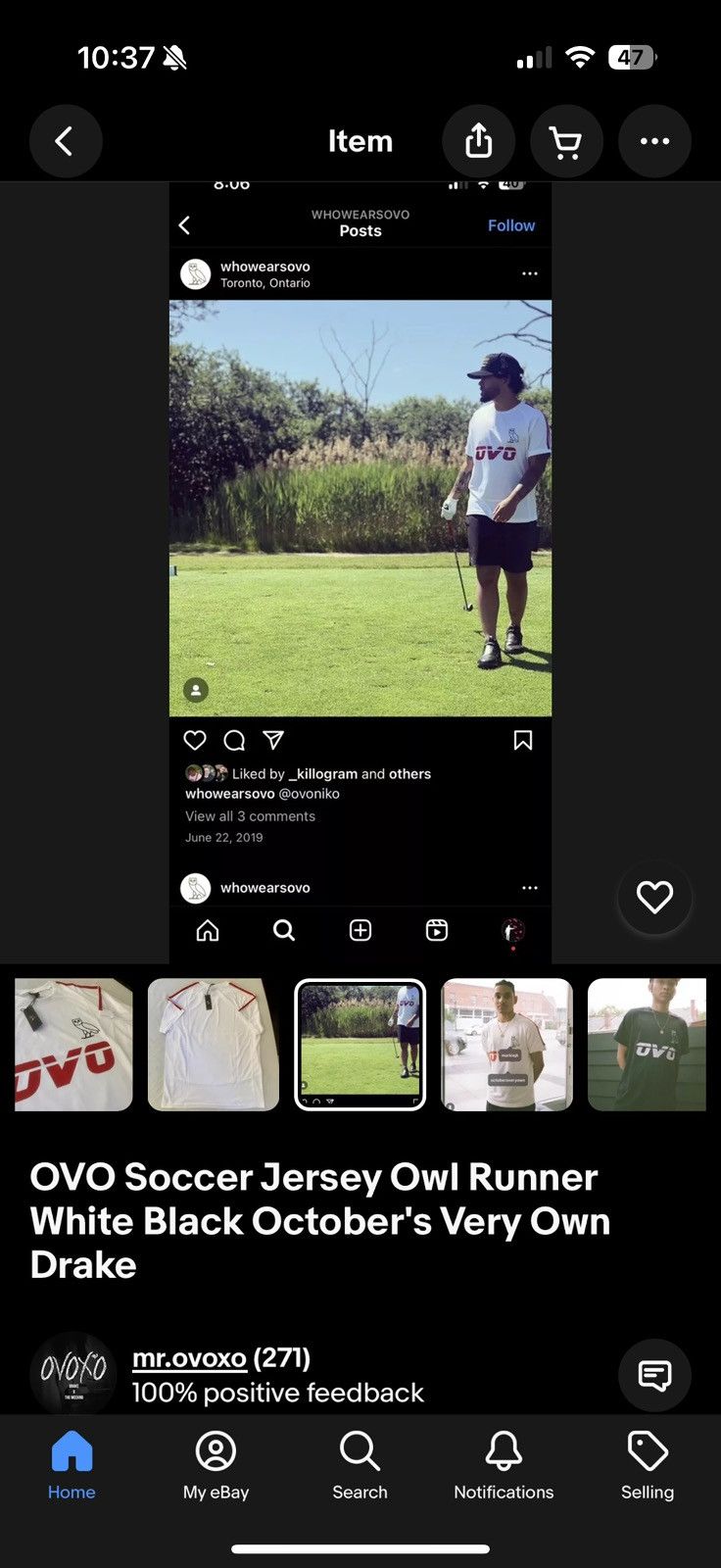 Other OVO FC Jersey Size US L / EU 52-54 / 3 - 4 Thumbnail