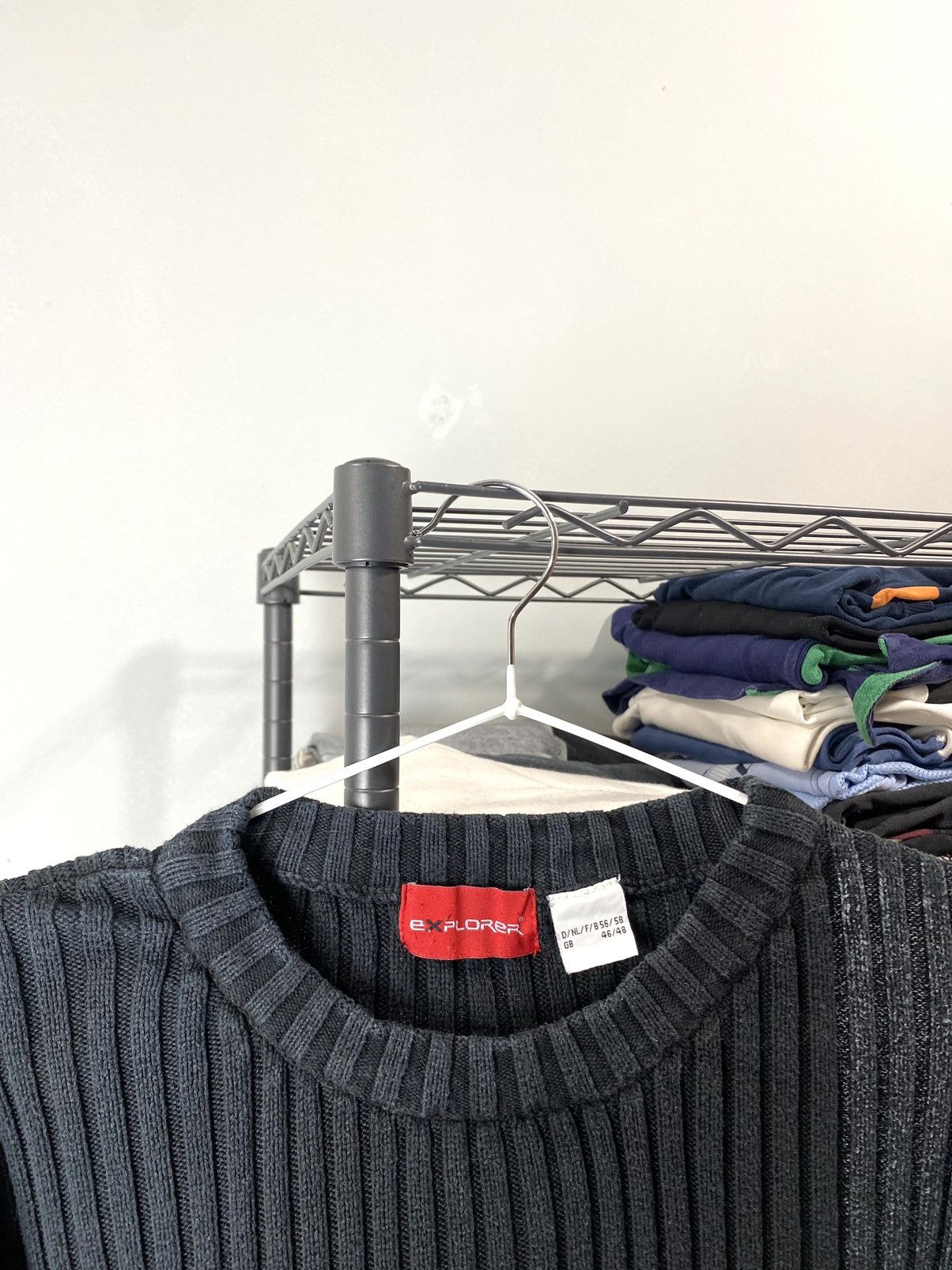 Japanese Brand Y2K Vintage Dragon Striped Diesel Style Sweater Size US L / EU 52-54 / 3 - 4 Thumbnail