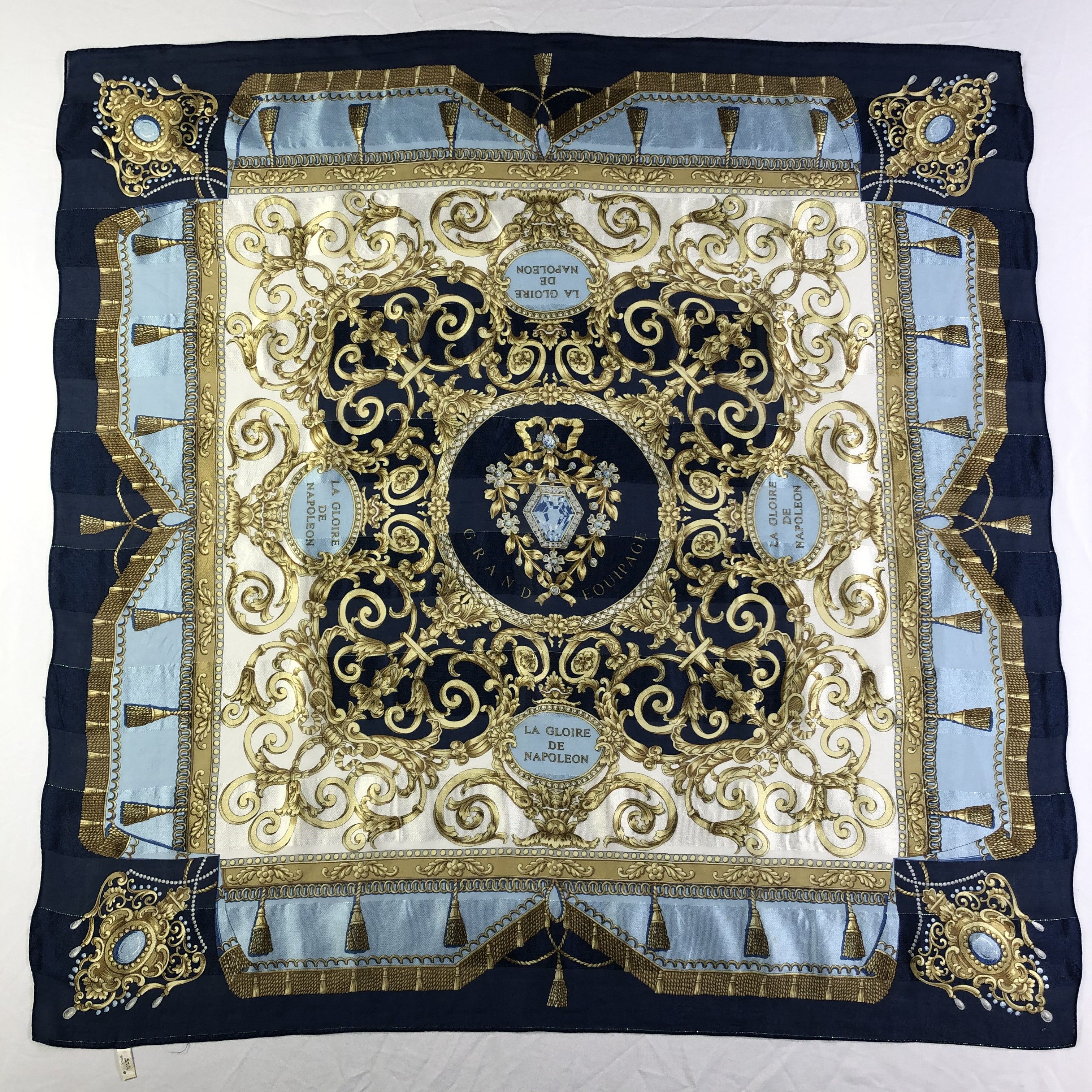 Vintage Vintage La Gloire De Napoleon Silk Scarf Size ONE SIZE - 2 Thumbnail