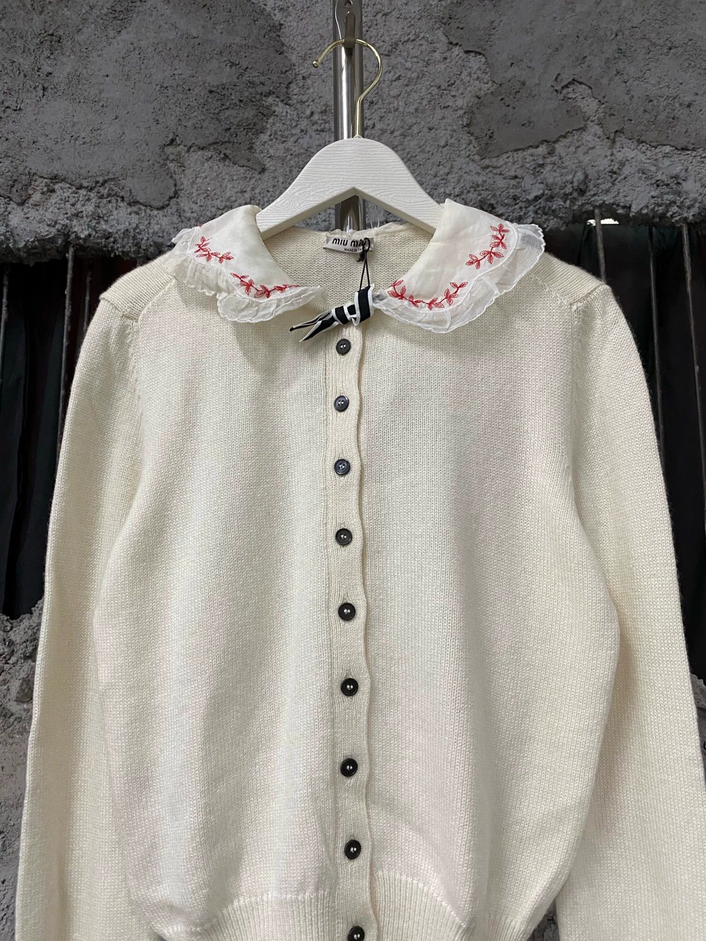 Miu Miu MIU MIU Wool Cardigan Women's Size 42 Size M / US 6-8 / IT 42-44 - 3 Thumbnail