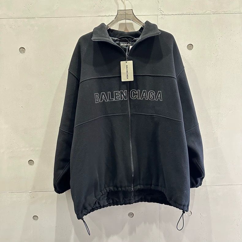 Balenciaga Balenciaga Black polar fleece cotton-padded jacket jacket Size US M / EU 48-50 / 2 - 1 Thumbnail