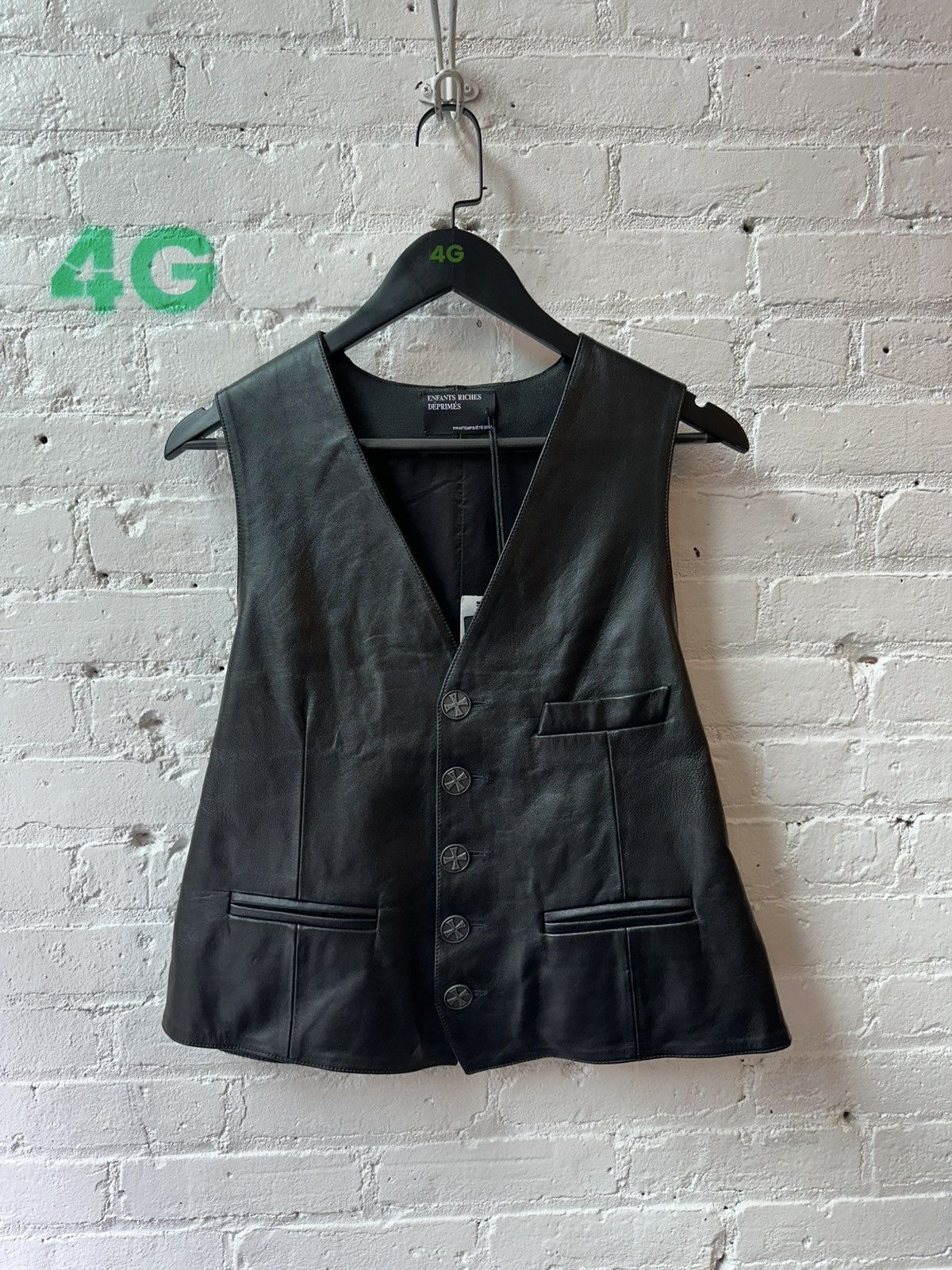 Enfants Riches Deprimes ERD Leather Vest Size L / US 10 / IT 46 - 1 Thumbnail