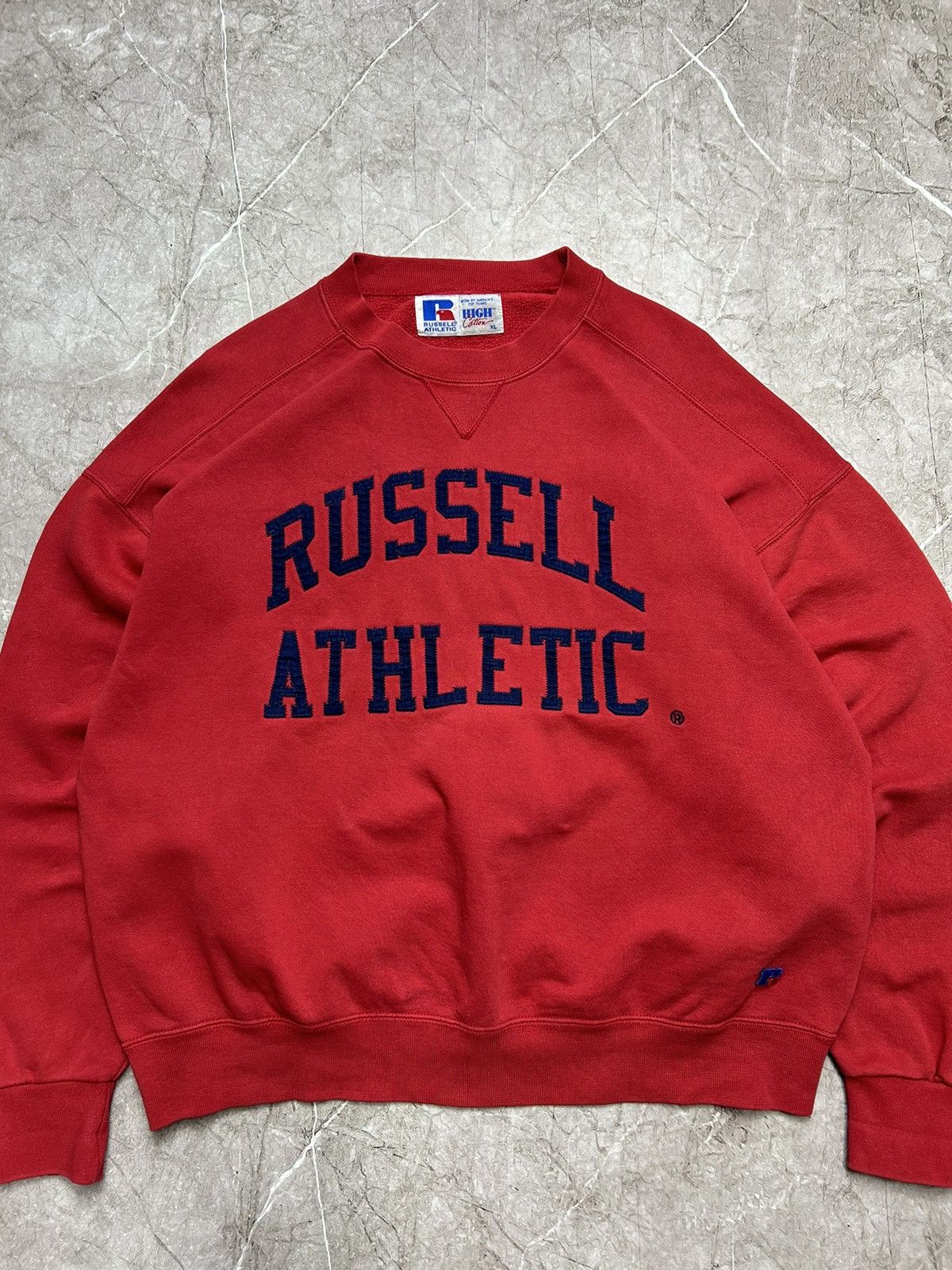Russell Athletic × Vintage Russel athletic vintage sweatshirt big logo 90s Streetwear Size US XL / EU 56 / 4 - 3 Thumbnail
