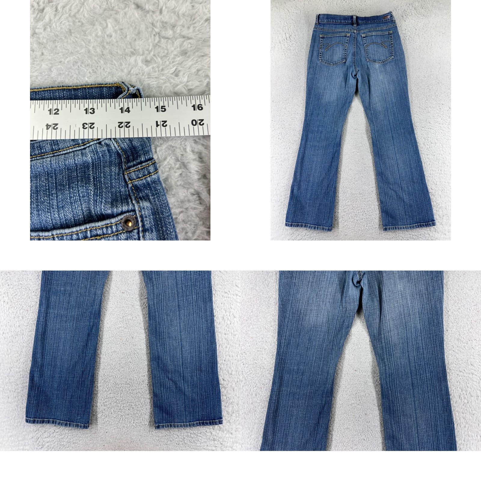 Gloria Vanderbilt Gloria Vanderbilt Jeans Womens 6 Blue Denim Bootcut Mid Rise Cotton 27x28 Size 28" / US 6 / IT 42 - 9 Thumbnail