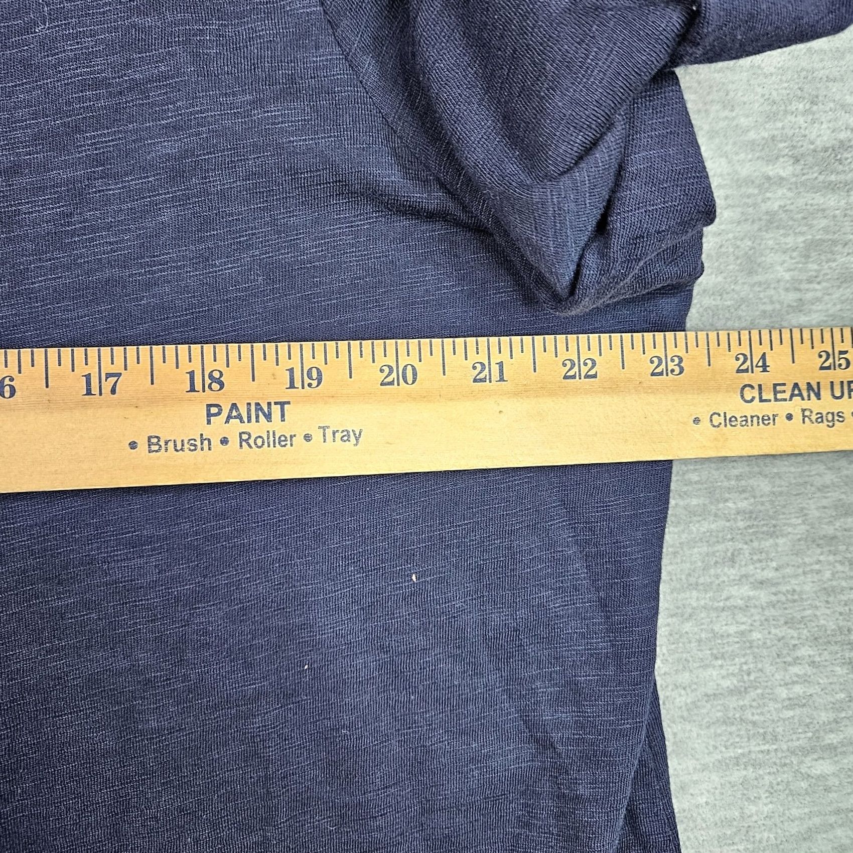 Vintage Chico's Women's Short Sleeve Navy Blue Round Neck Tee XL Regular Cotton Modal T-Shirt Women’s Casual Basic All Seasons 3 USA Size XL Size 40" / US 18 - 3 Thumbnail