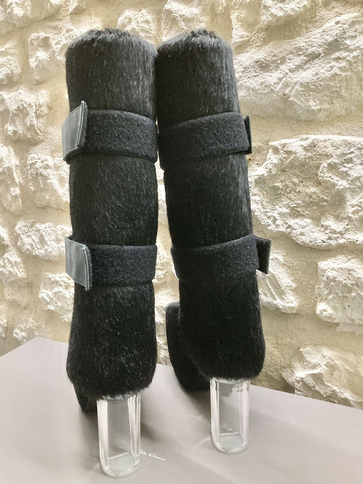 Rick Owens NEVER WORN / Calf Hair Splint Platform Boots by Rick Owens Size US 10 / EU 43 - 4 Thumbnail