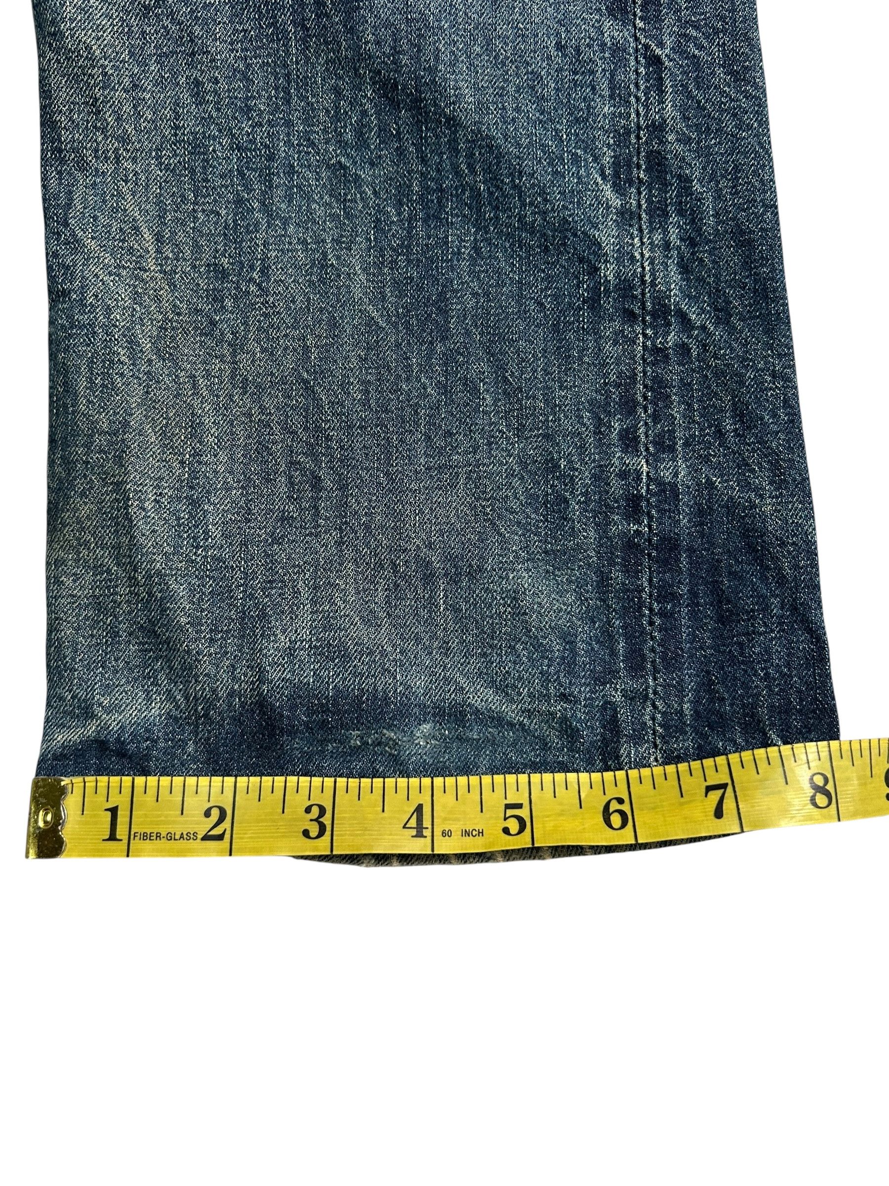 Kapital × Vintage × Warehouse VINTAGE WAREHOUSE 800 SELVEDGE BUTTON FLY DISTRESSED DENIM Size US 32 / EU 48 - 21 Thumbnail