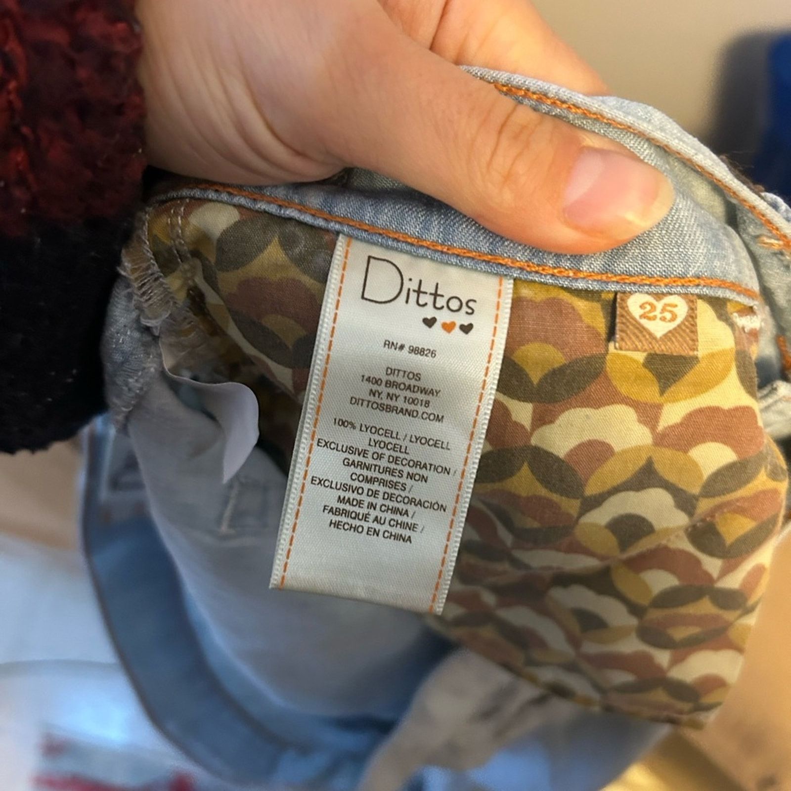 Other Nwt Dittos Mid Rise Chambray Flare Pants Size 25" / US 0 / IT 36 - 5 Thumbnail
