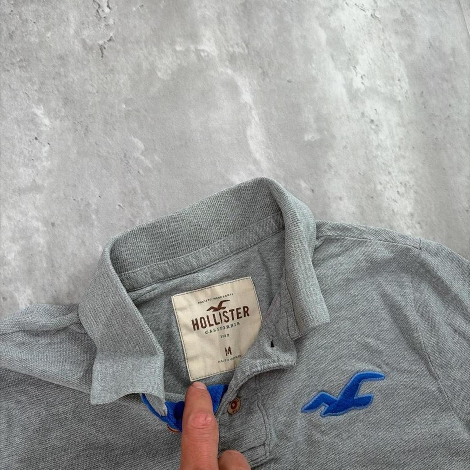 Other Y2K Grey Hollister Surf Grunge Polo Shirt Size US M / EU 48-50 / 2 - 5 Thumbnail