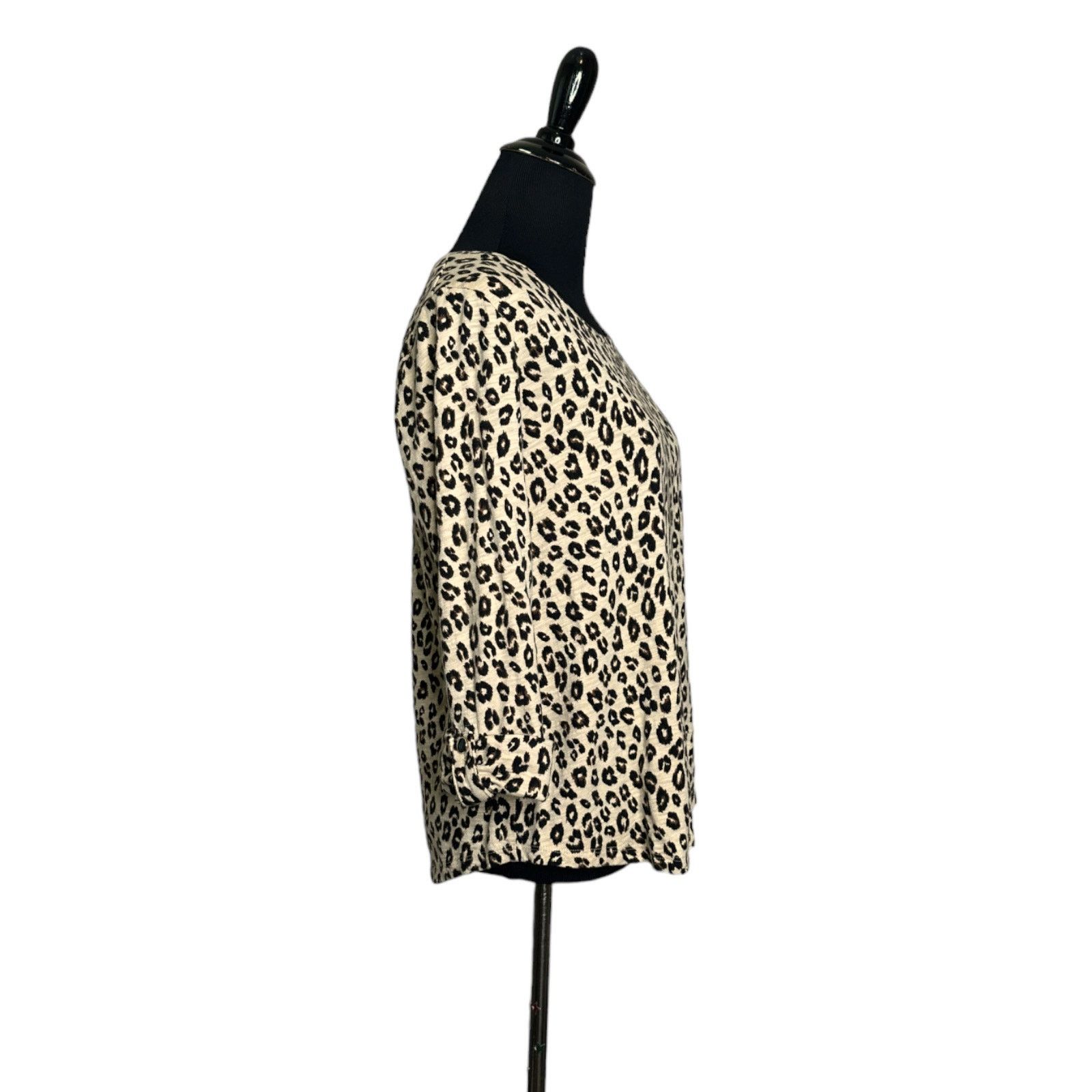 Chicos Chico's beige animal print 3/4 sleeves top size 0 - small Size S / US 4 / IT 40 - 7 Thumbnail