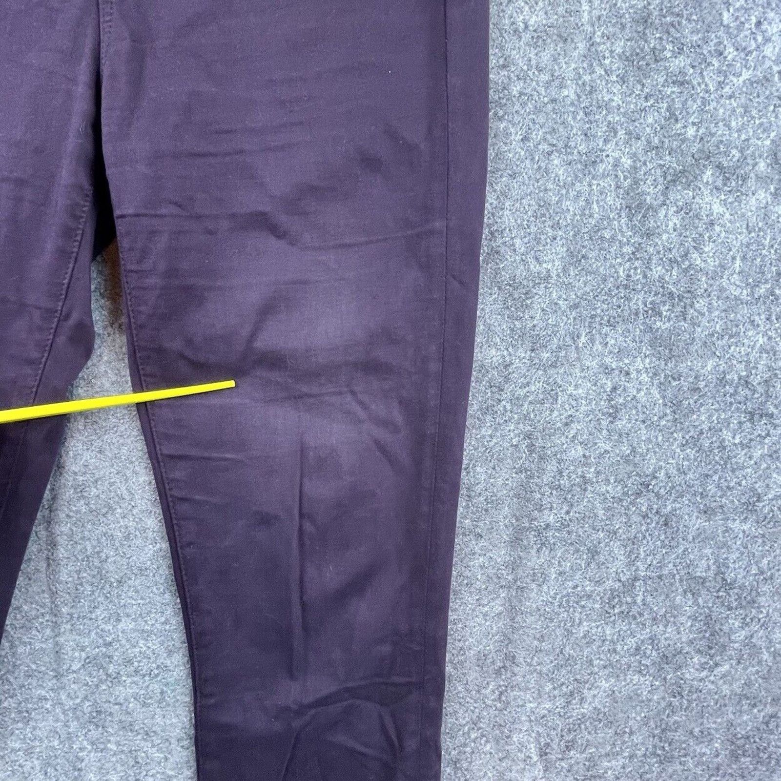 AG Adriano Goldschmied Adriano Goldschmied Jeans 28 Purple Prima Mid Rise Cigarette Size 28" / US 6 / IT 42 - 10 Thumbnail
