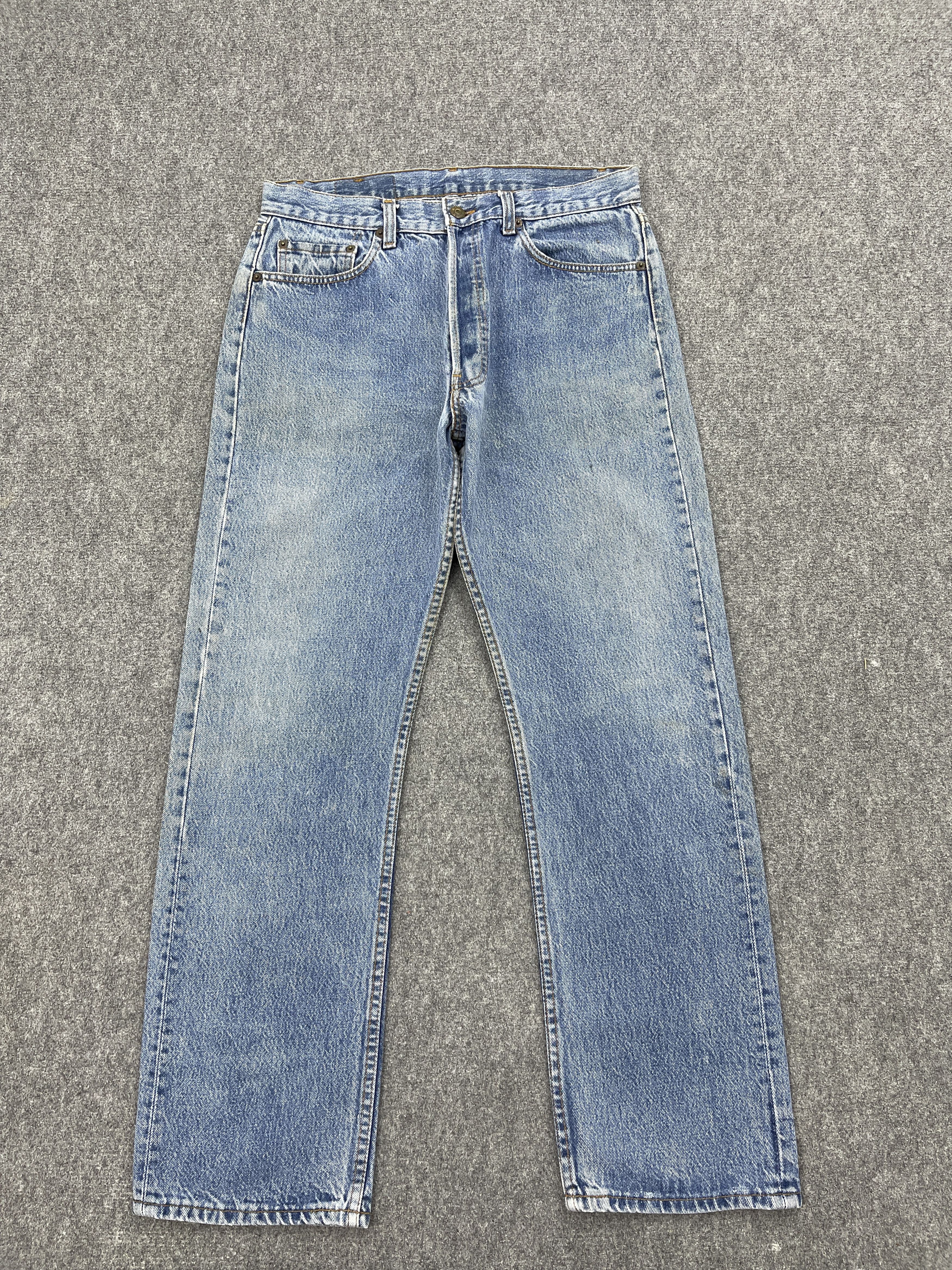 Levi's × Vintage Light Blue Washed Vintage 90s Levis 501 Denim Jeans Size US 31 - 1 Thumbnail