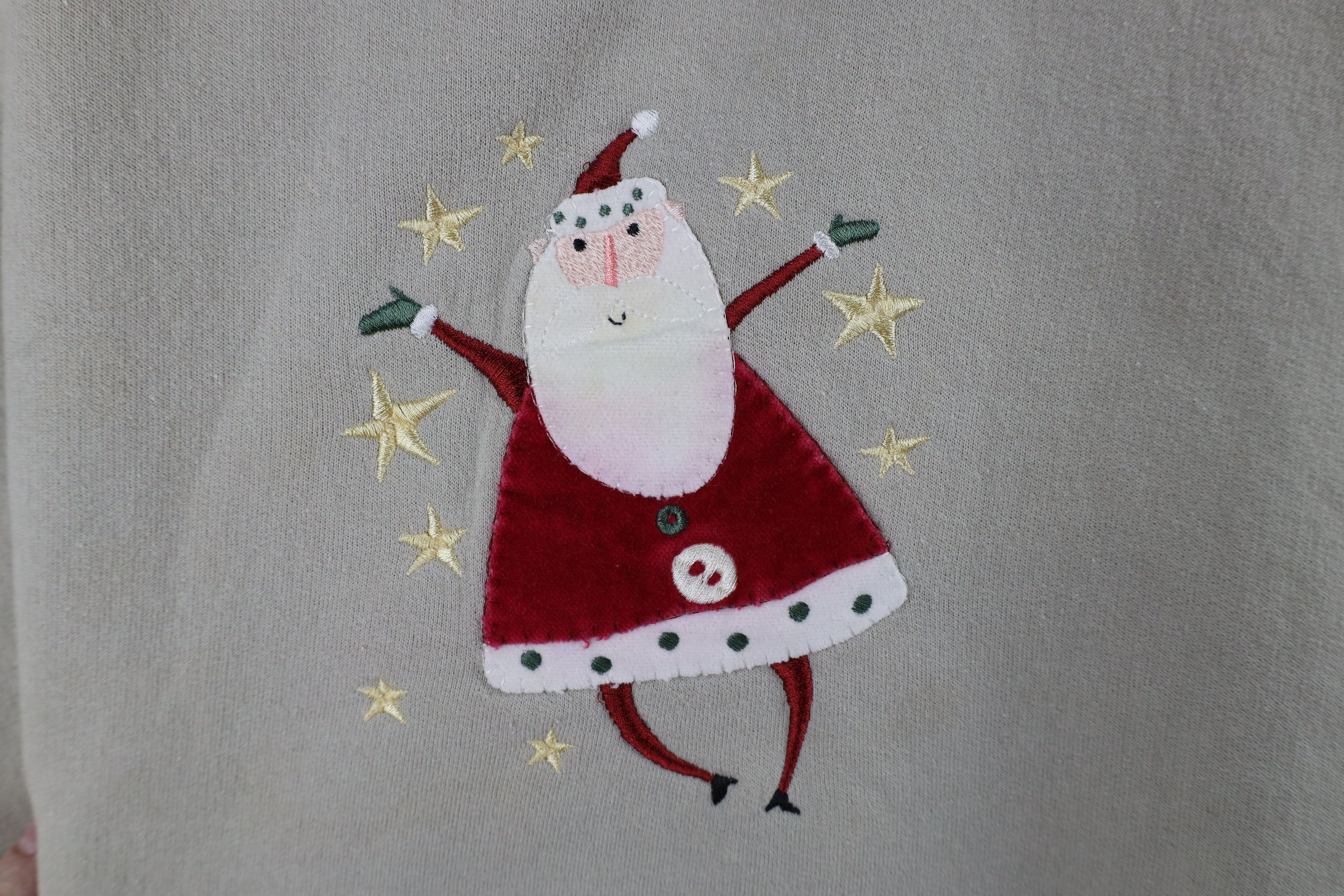 Vintage Vintage 90s Streetwear Christmas Santa Claus Sweatshirt Size L / US 10 / IT 46 - 4 Thumbnail