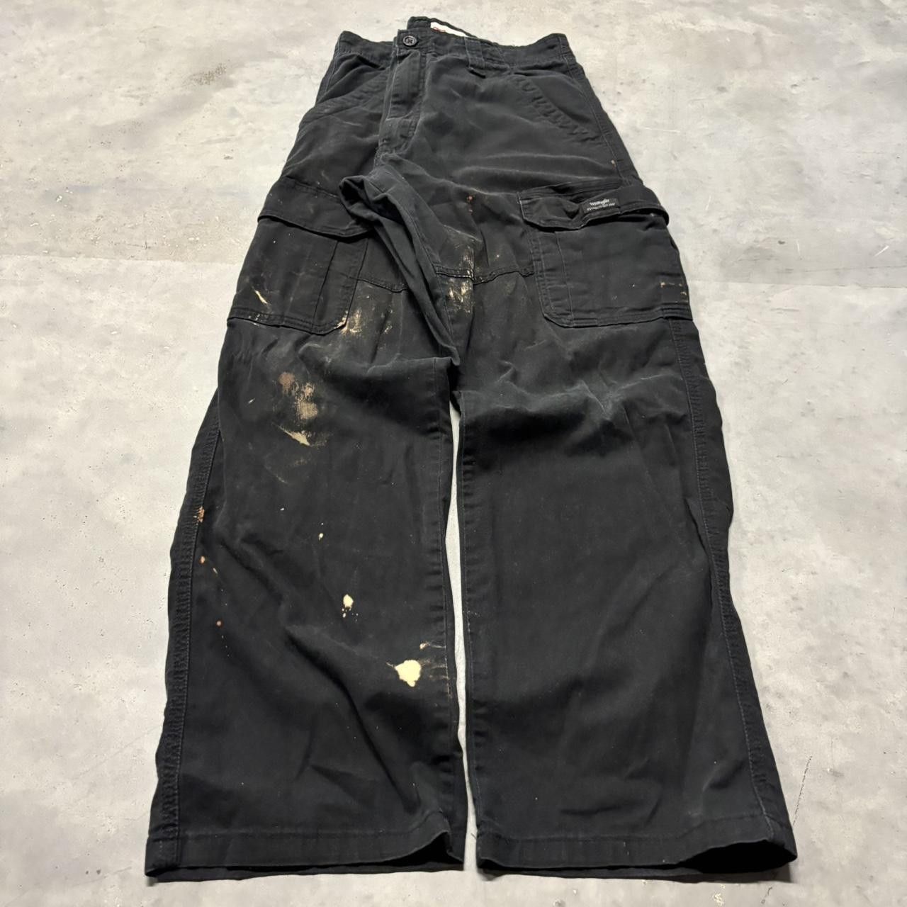 Japanese Brand × Vintage Crazy Vintage Y2K/2000s Grunge Black Skater Cargo Pants! Size US 32 / EU 48 - 3 Thumbnail