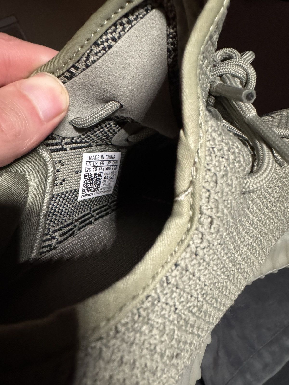 Adidas × Kanye West × Yeezy Yeezy Boost 350 V2 Granite Size US 12.5 / EU 45-46 - 6 Thumbnail