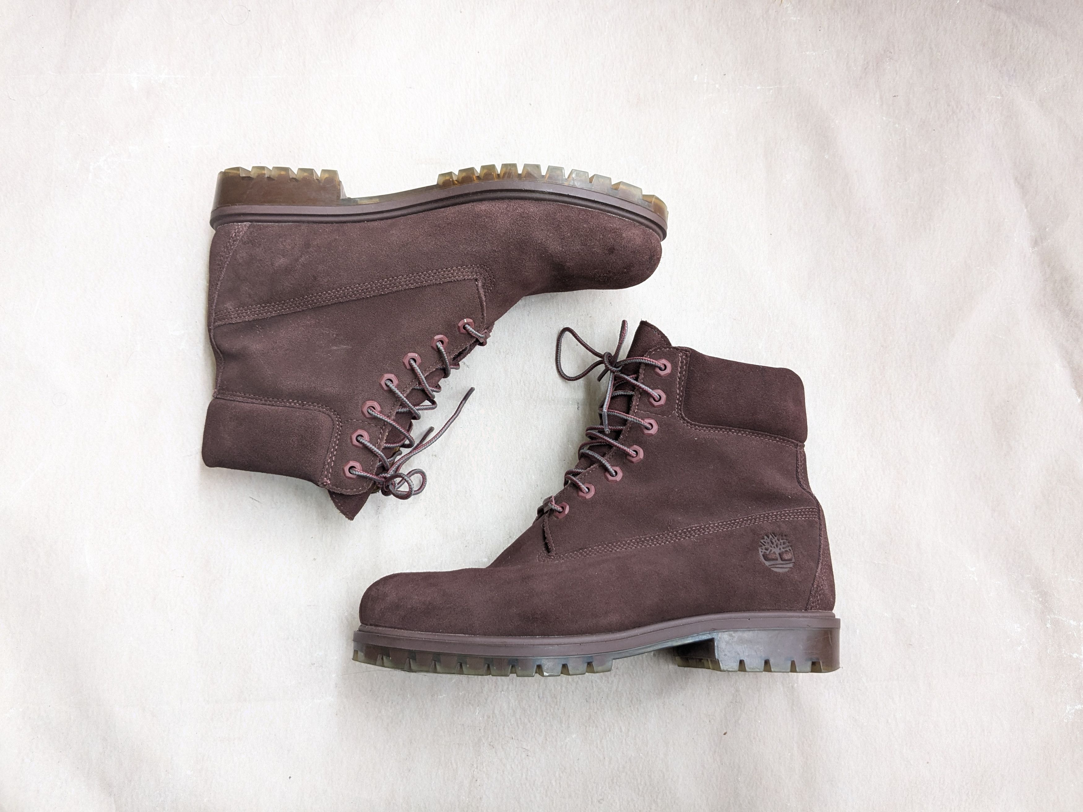 Timberland Timberland Boots Burgundy Suede Leather 10 M Suede Size US 10 / EU 43 - 1 Thumbnail