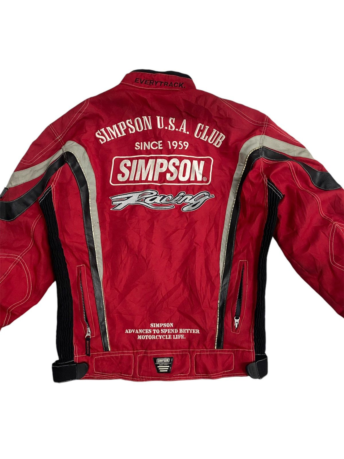 The Simpsons × Vintage Vintage Simpson Racing Usa Club biker Jacket Size US L / EU 52-54 / 3 - 5 Thumbnail