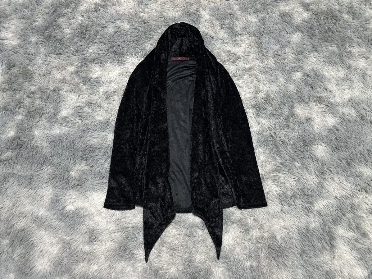 If Six Was Nine 🔥Y2K Archived Seana Black Velvet Vampire Capes Asymmetric Size US M / EU 48-50 / 2 - 1 Thumbnail