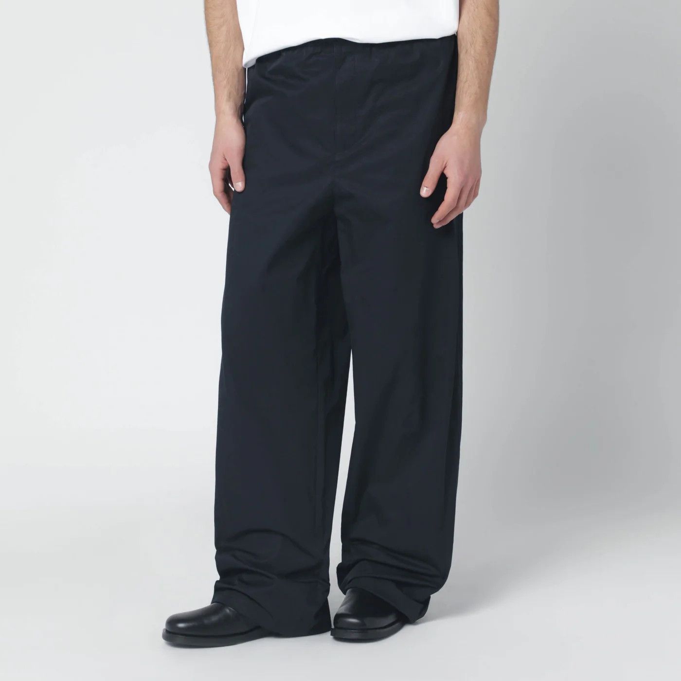 Jil Sander o1d2blof0526 Cotton Pants in Midnight Blue Size US 34 / EU 50 - 1 Thumbnail