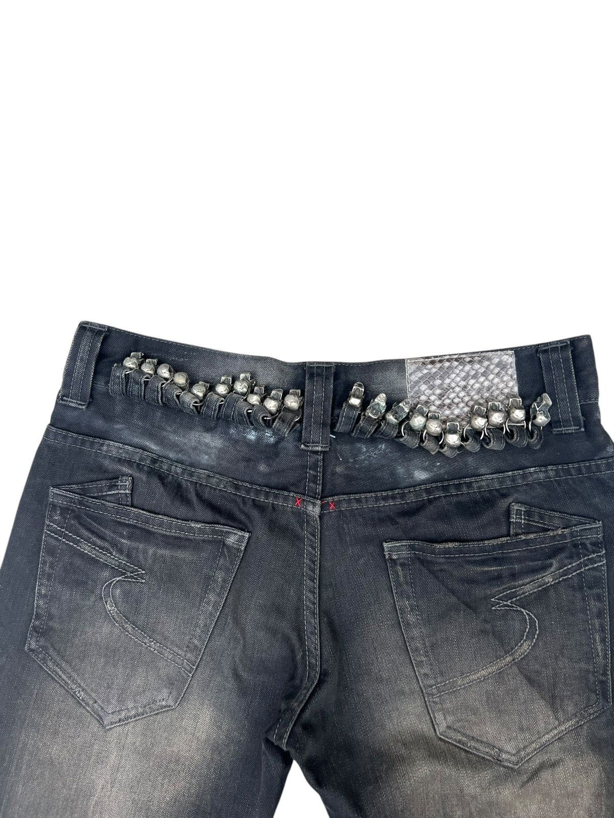 14th Addiction Mud Waxed Clawmark Denim Semantic Design Skulls Jeans Size US 30 / EU 46 - 22 Thumbnail
