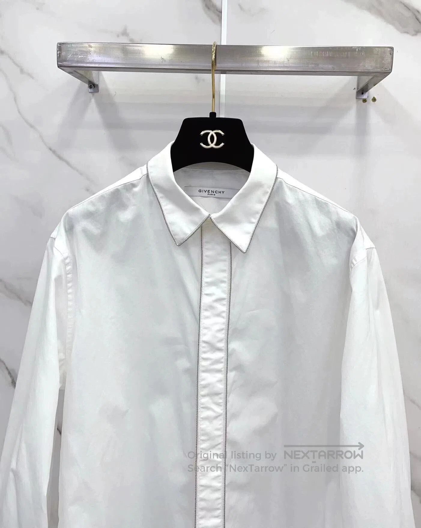 Givenchy Givenchy Chain Placket Button-Up Shirt. Size US S / EU 44-46 / 1 - 3 Thumbnail