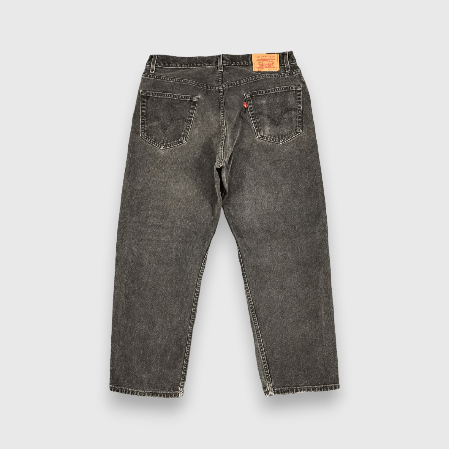 Levi's Vintage Levis 550 Jeans Faded Black Levi's Denim -J812 Size US 35 - 2 Thumbnail