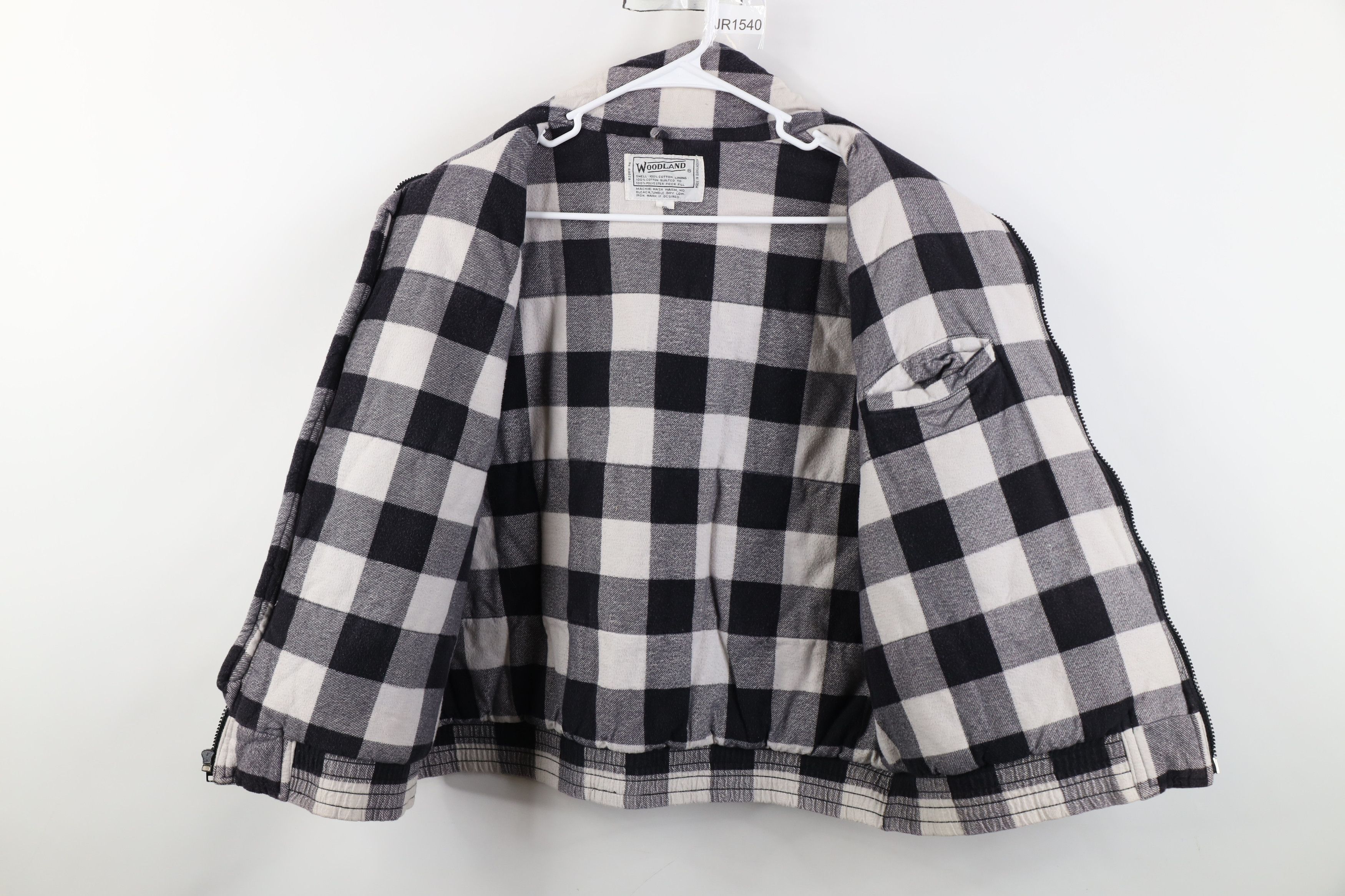 Vintage Vintage 90s Streetwear Full Zip Puffer Vest Jacket Plaid Size US XL / EU 56 / 4 - 7 Thumbnail