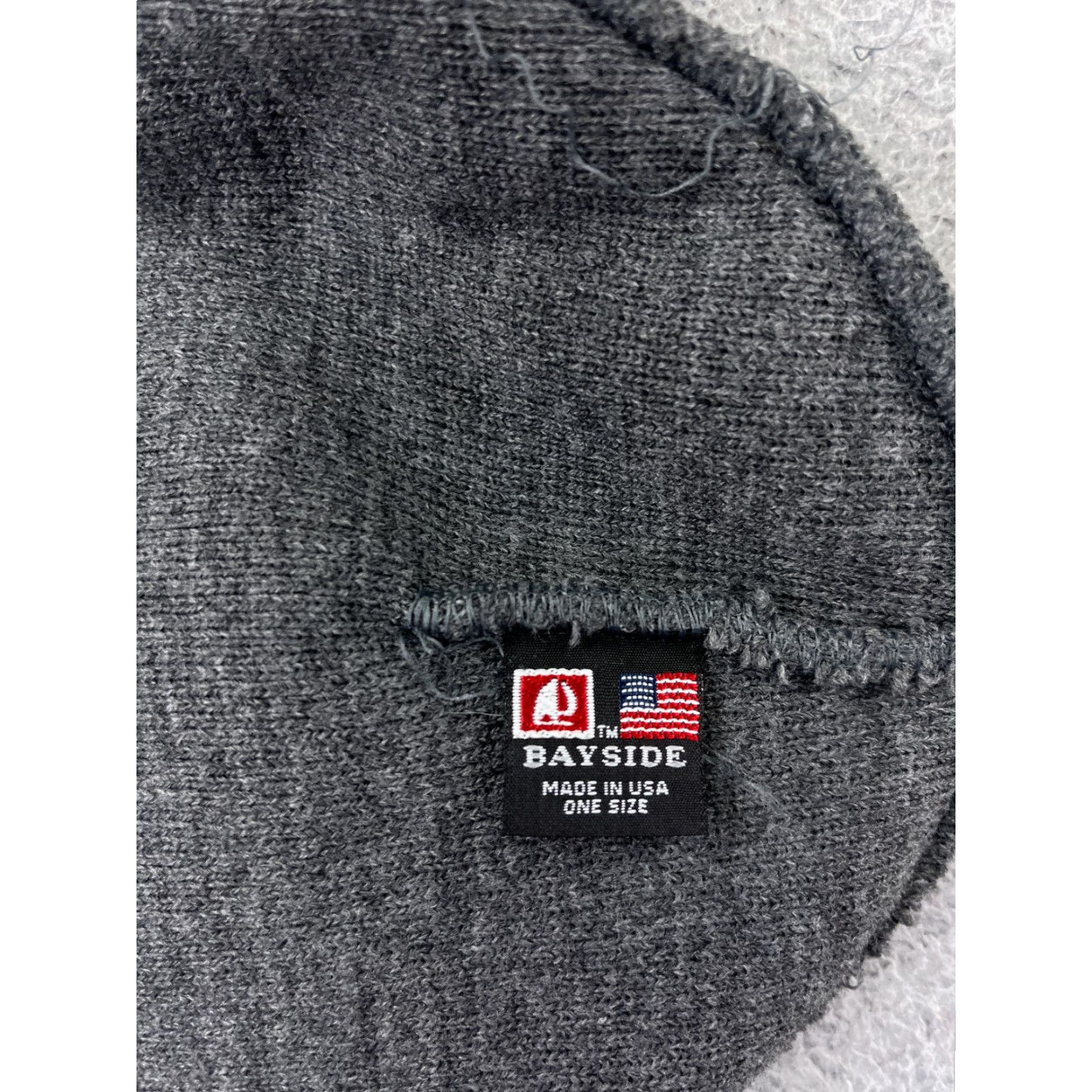 Vintage Bayside Beanie Bayside S Beanie Toque Adult One Size Gray Knit Embroidered Acrylic Made USA Size ONE SIZE - 6 Thumbnail