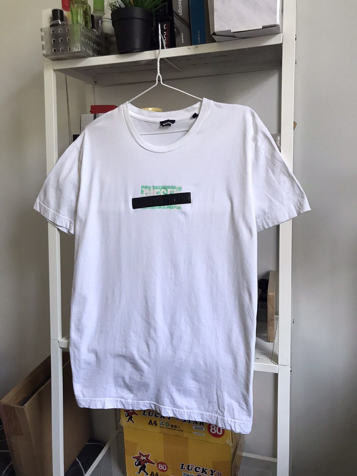 Diesel 🔥 OFFER ME NOW🔥 🔥 Boxy Diesel White Shirt Size US XL / EU 56 / 4 - 3 Thumbnail