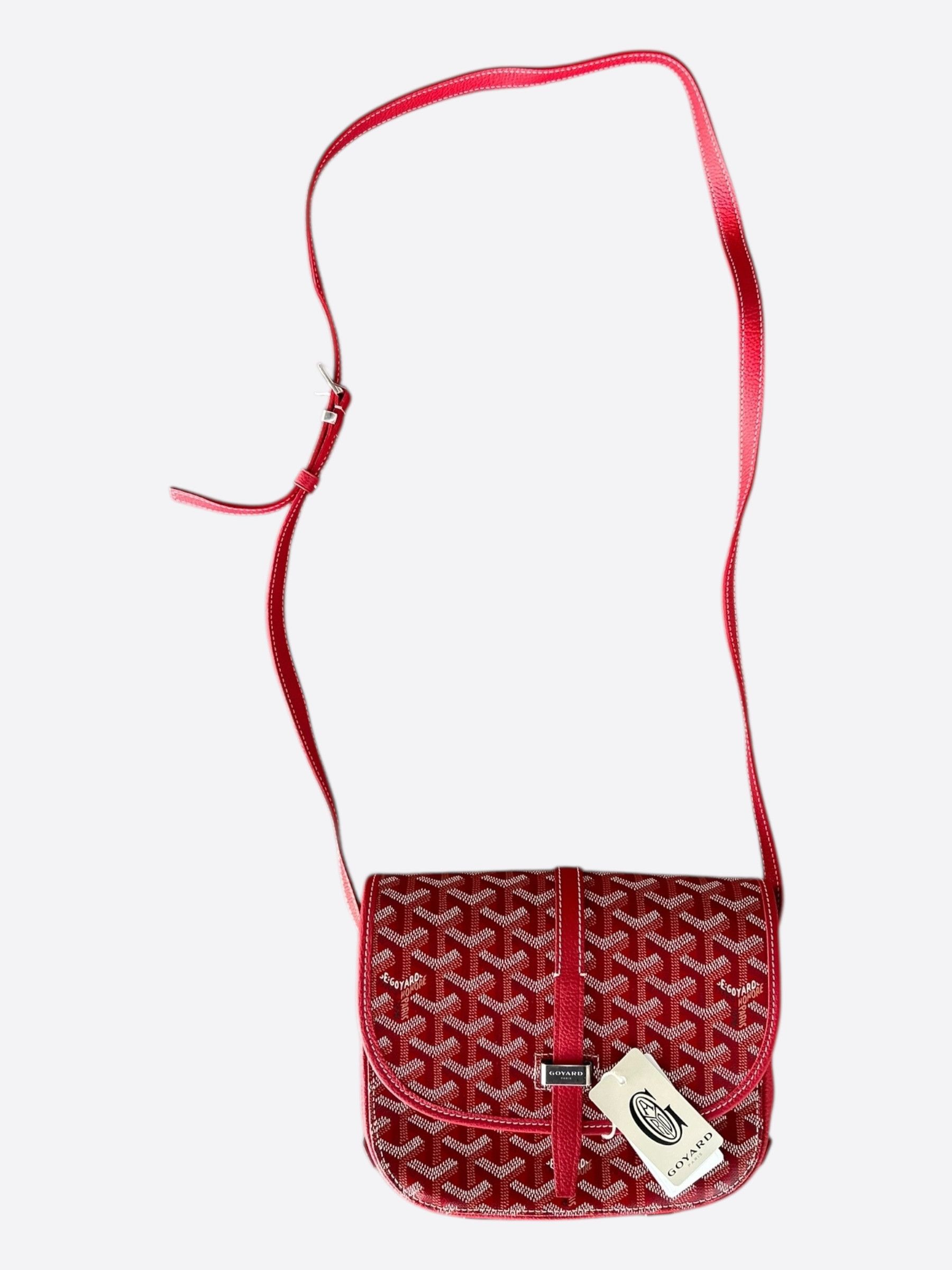 Goyard Red Belvedere PM Messenger Bag