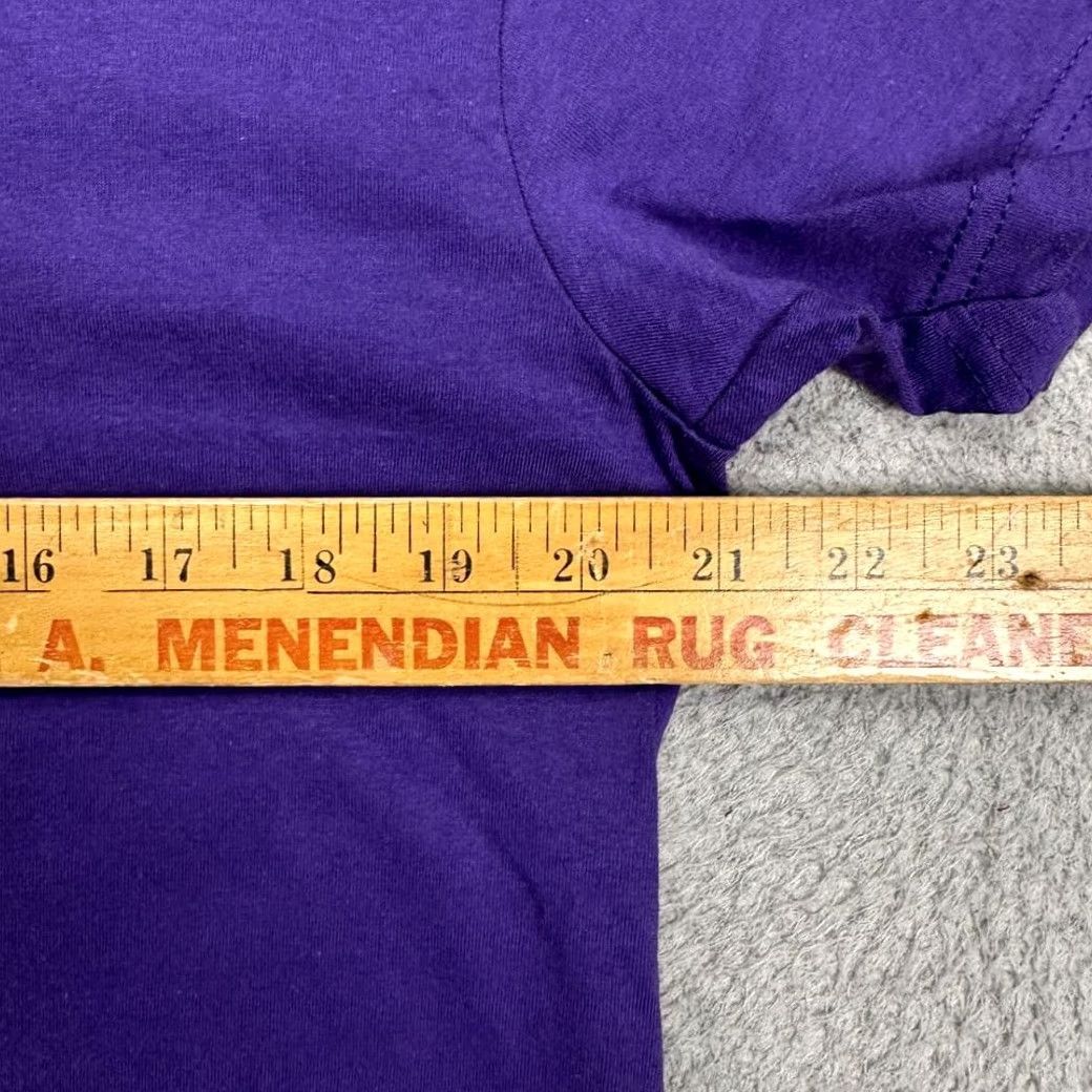 Vintage Clemson Tigers T-Shirt Adult Large Purple Short Sleeve Tee Mens The Victory NEW Size US L / EU 52-54 / 3 - 6 Thumbnail