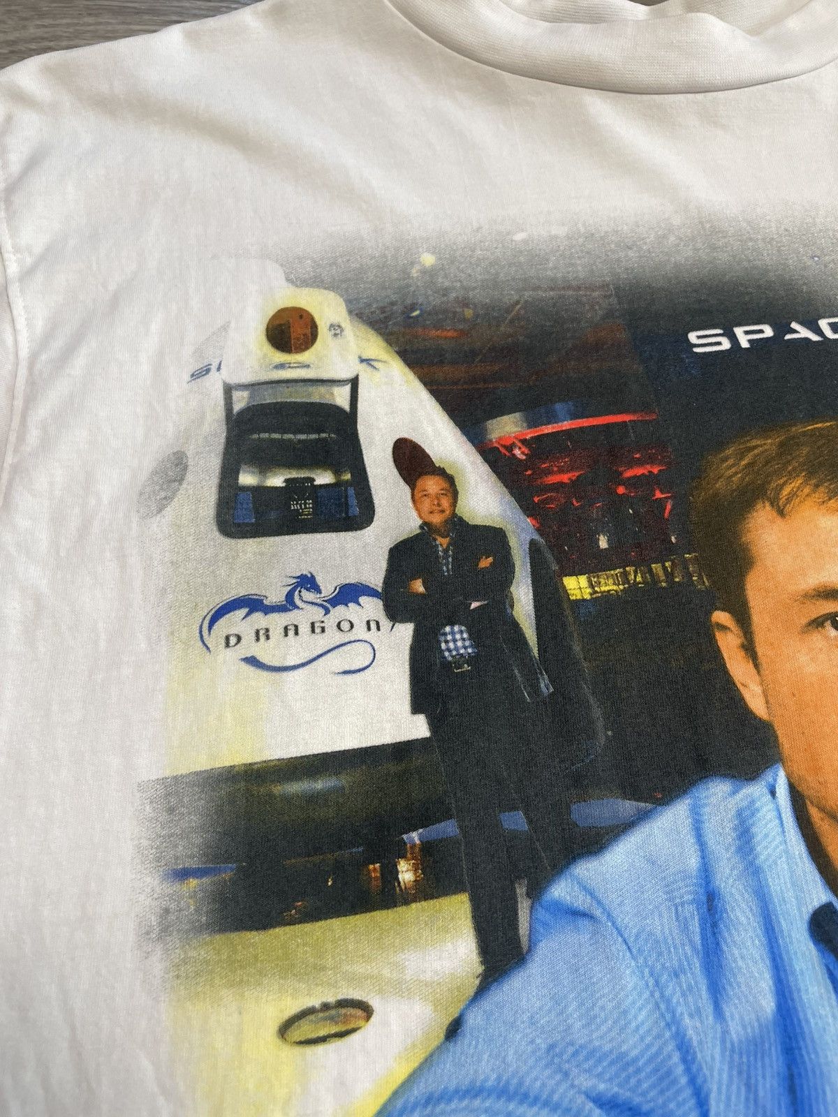 Marino Morwood Marino Morwood Elon Musk Spacex Tesla White T-Shirt Size US M / EU 48-50 / 2 - 6 Thumbnail