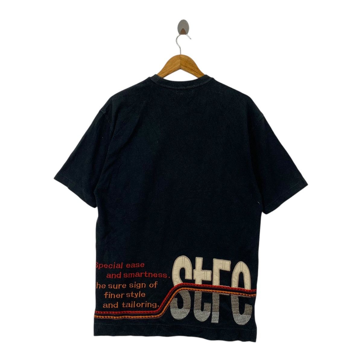 Vintage Vintage SANTA FE JAPAN Embroidered Logo Tee Shirt Top Size L / US 10 / IT 46 - 6 Thumbnail