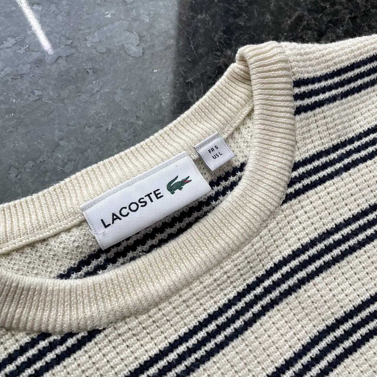 Lacoste × Vintage Lacoste Vintage Sweater Size US L / EU 52-54 / 3 - 2 Thumbnail