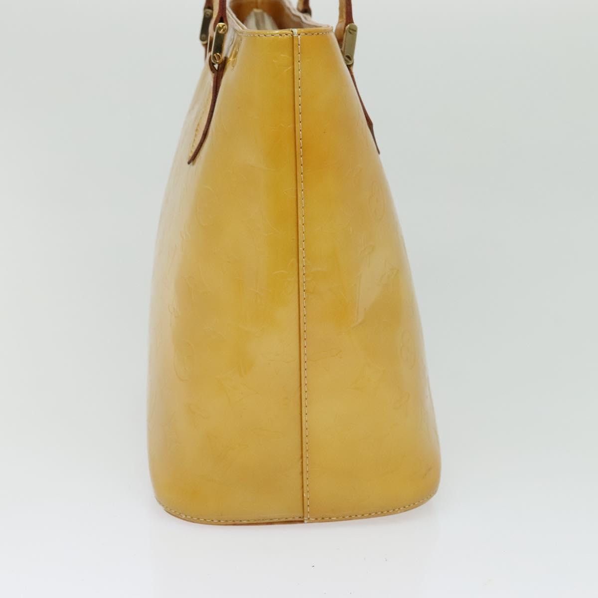 Louis Vuitton LOUIS VUITTON Monogram Vernis Houston Hand Bag Beige M91004 Size ONE SIZE - 3 Thumbnail