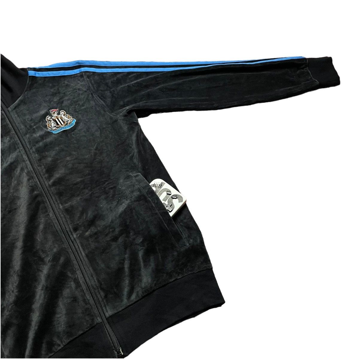 ⚽️👕 Y2K ADIDAS NEWCASTLE UNITED VELVET 3 STRIPES TRACKTOP